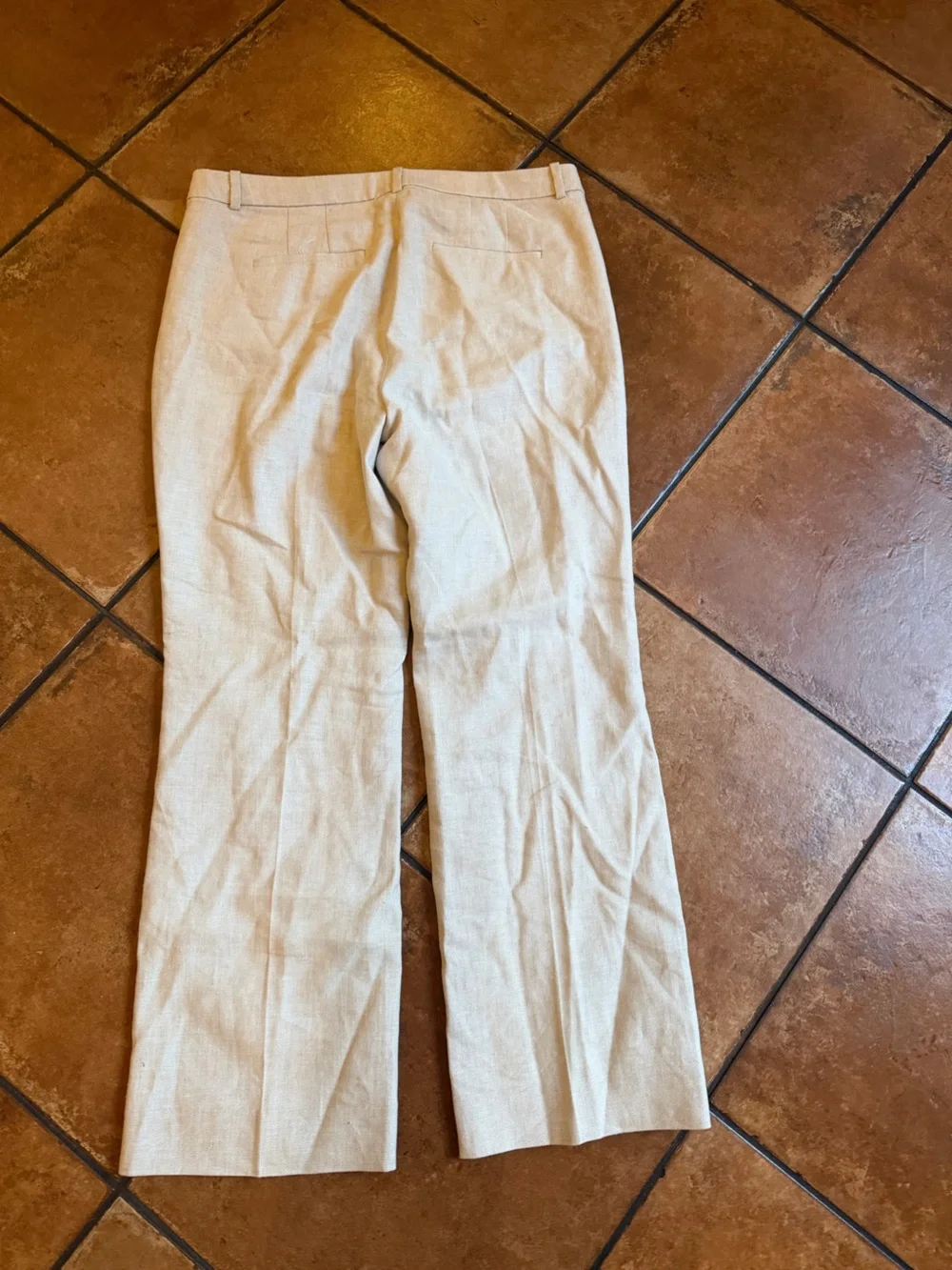 J CREW 10  Kaya pant in stretch linen blend CI425
